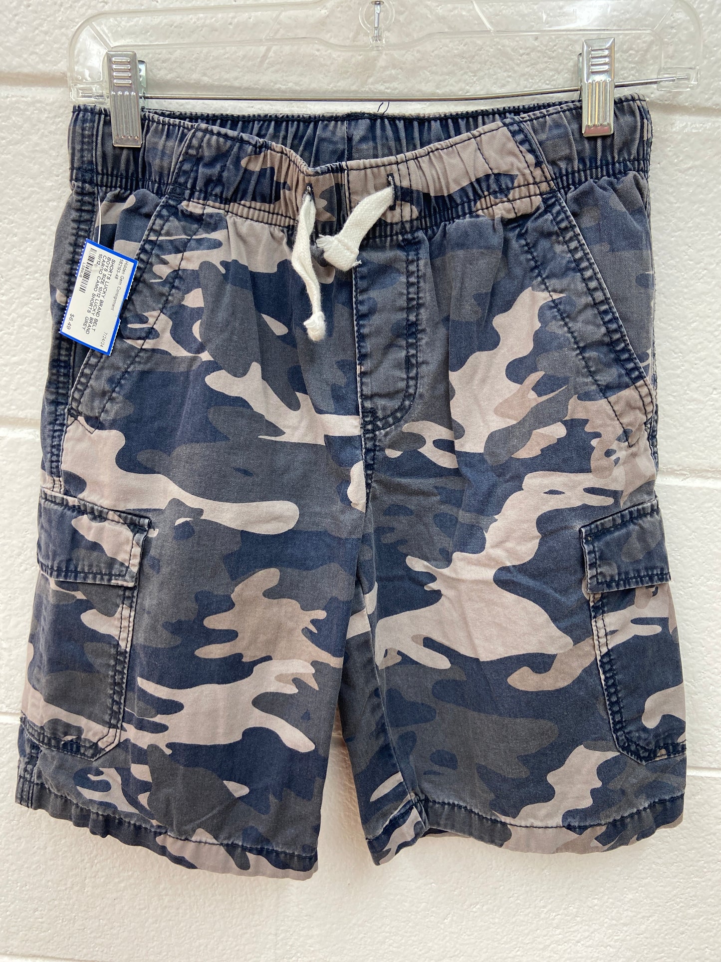 BOYS SIZE 10/12 LUCKY BRAND CARGO CAMO SHORTS