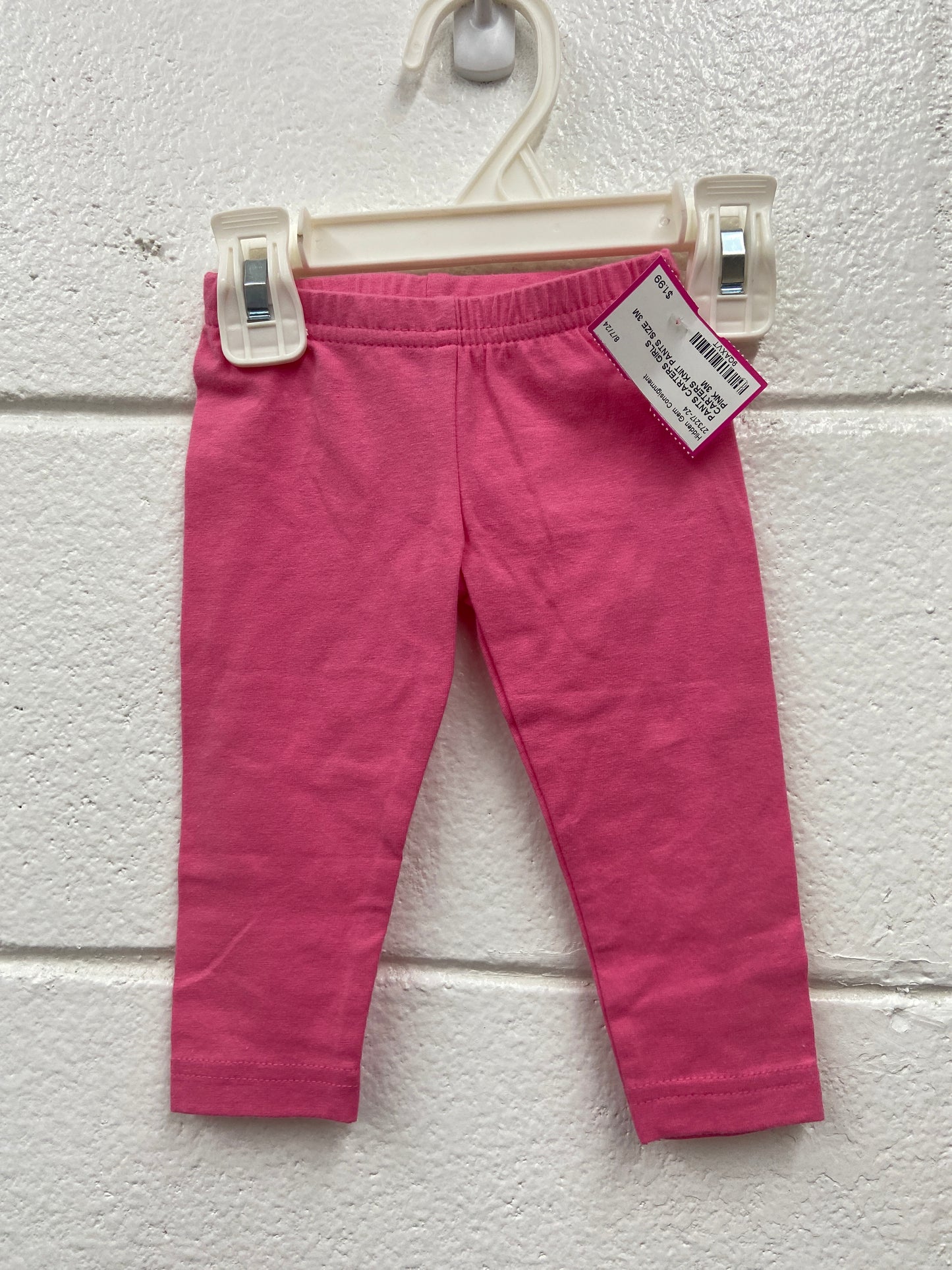 GIRLS CARTERS KNIT PANTS SIZE 3M