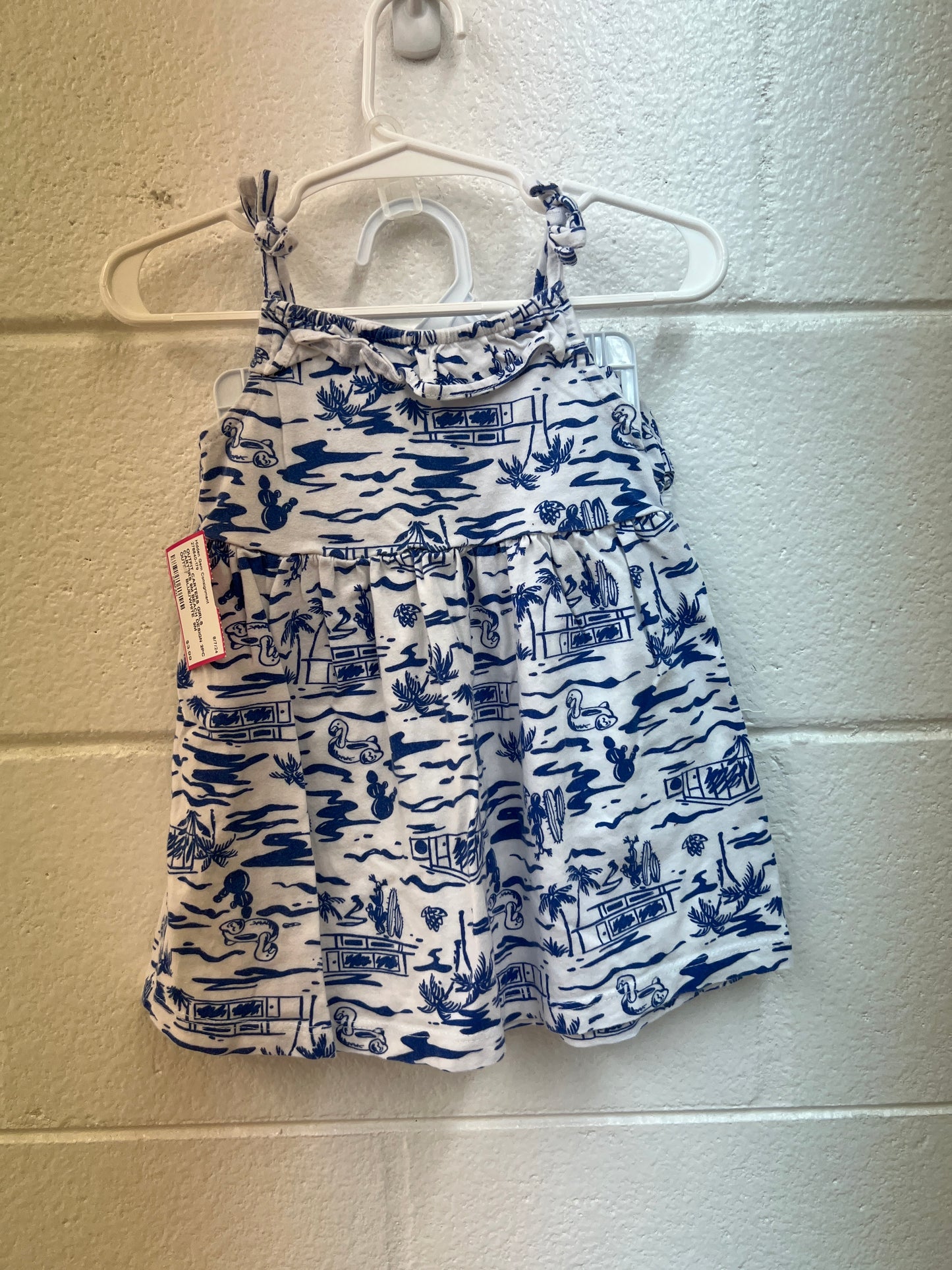 GIRLS CARTERS 9M BEACH DESIGN 2PC OUTFIT