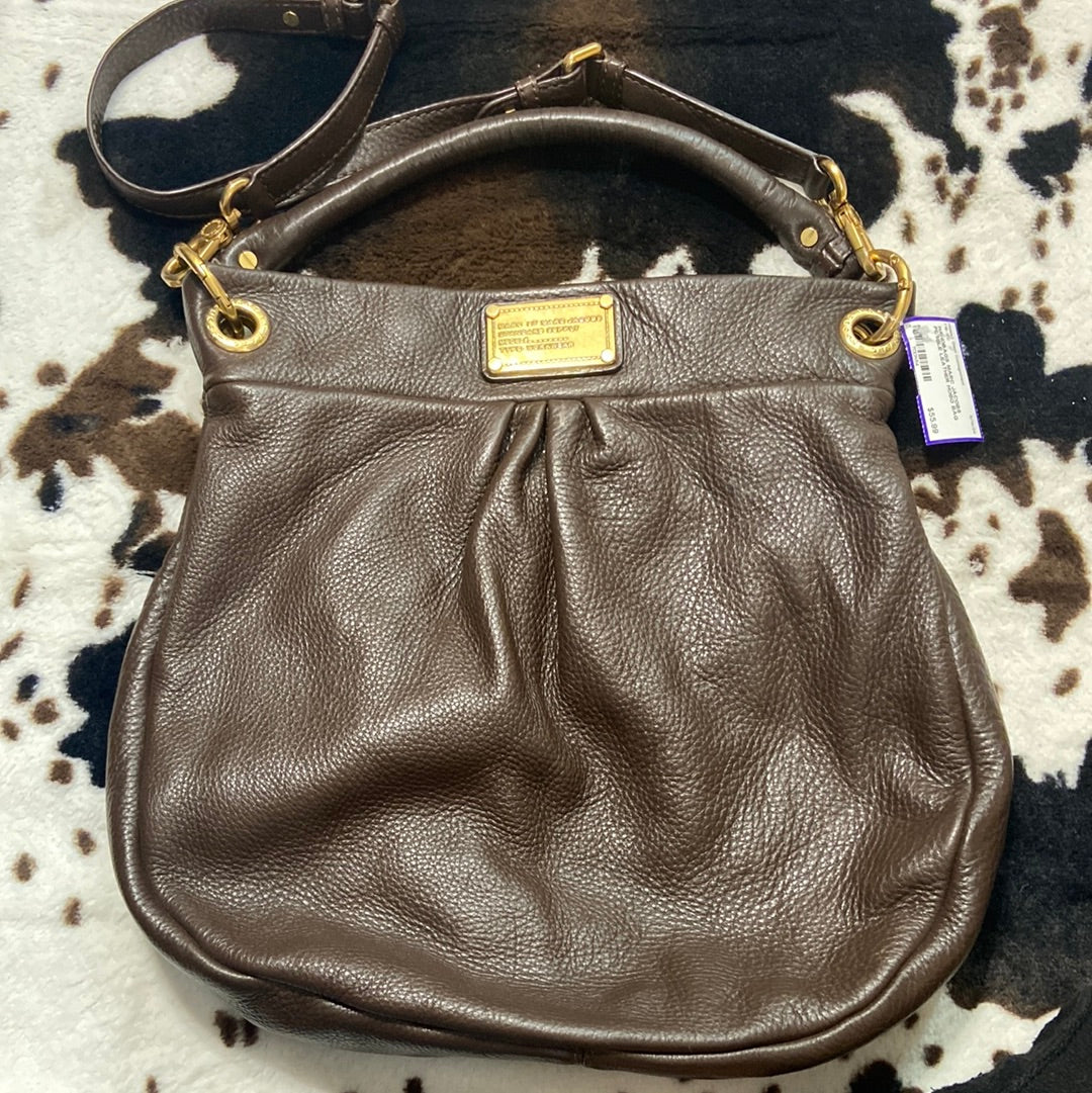 MARC JACOBS PEBBLE LEATHER HOBO BAG