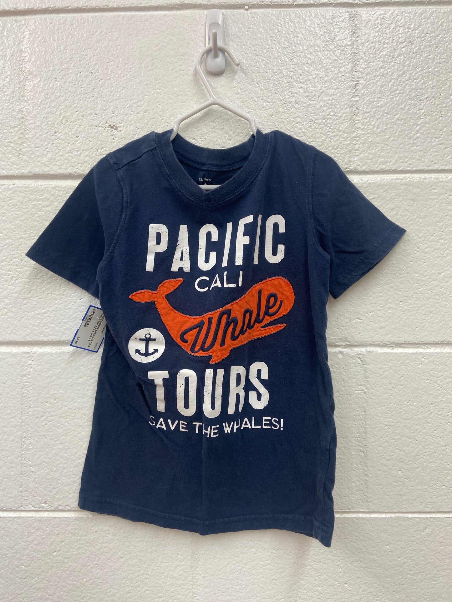 BOYS CARTERS WHALE TOP SIZE 6