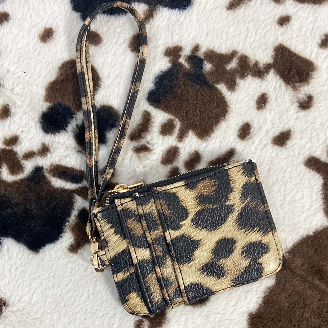 CHEETAH PRINT CARD HOLDER