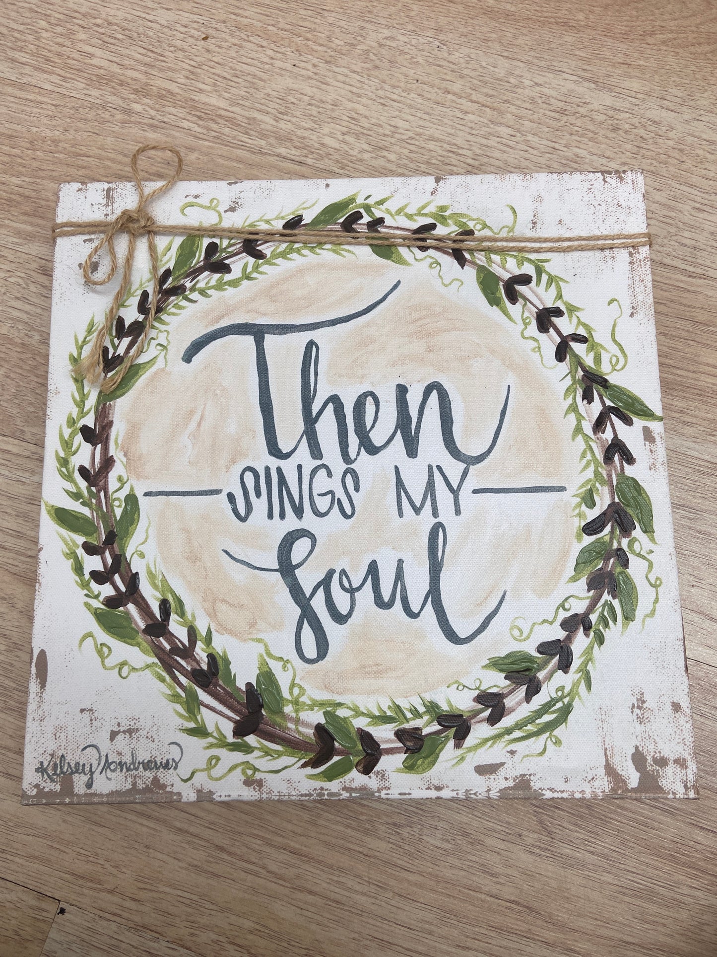 THEN SINGS MY SOUL CANVAS WALL DECOR