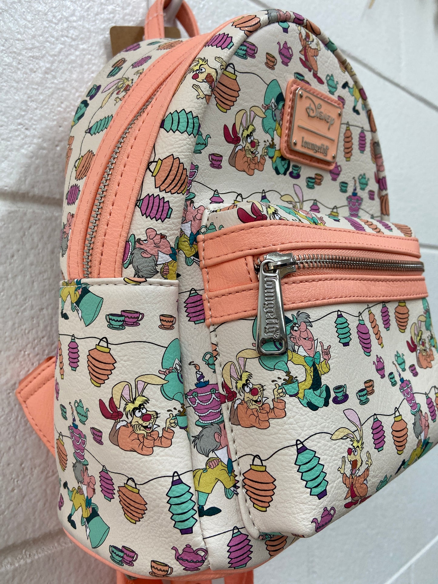 LOUNGFLY MAD HATTER ALICE TEA PARTY BACKPACK