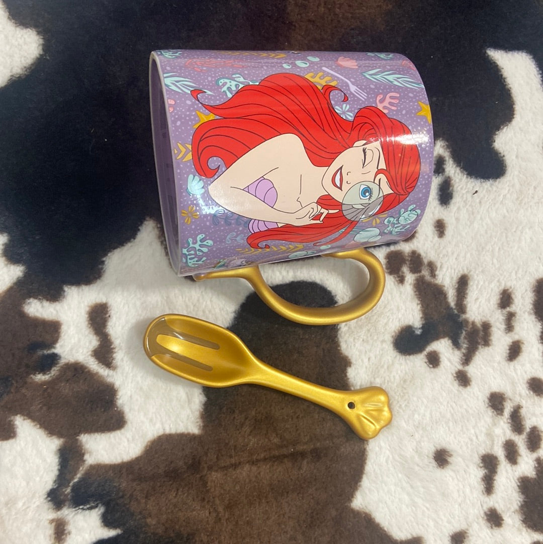 DISNEY ARIEL MUG AND SPOON