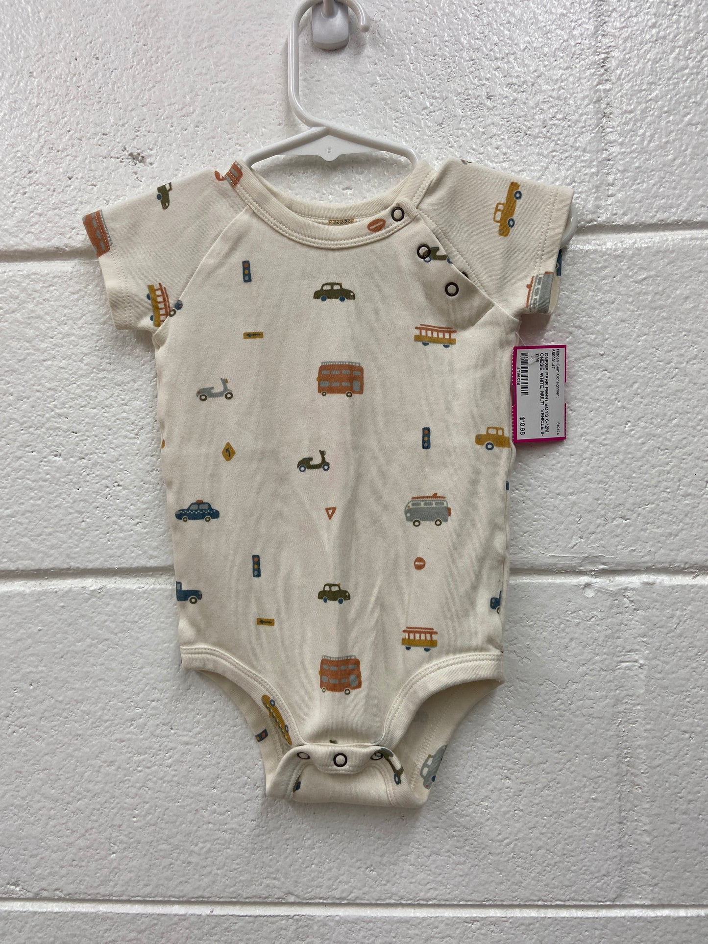 PEHR/ BOYS 6-12M ONESIE