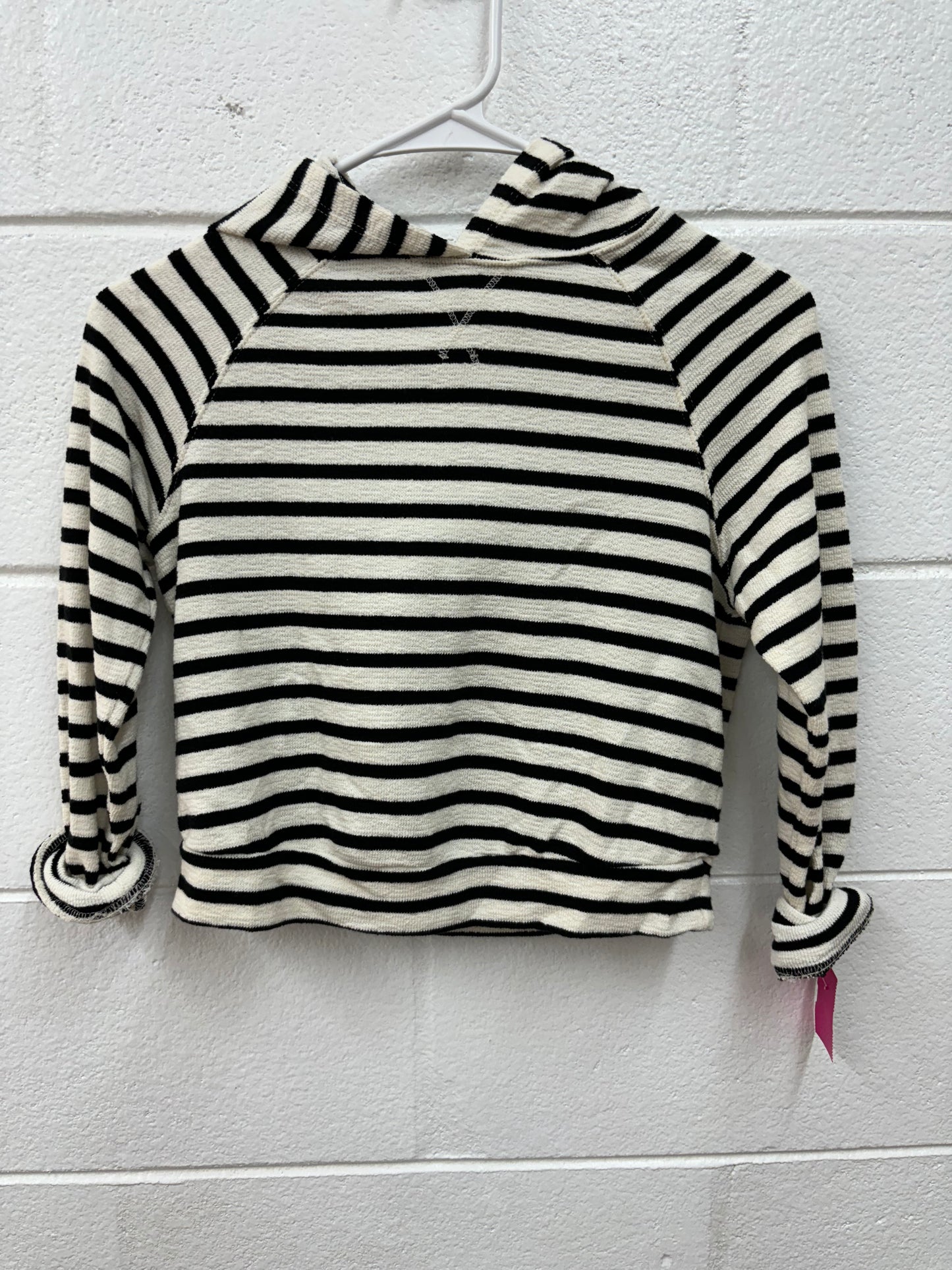 GIRLS SIZE 6/7 CAT & JACK LS HOODED CROP TOP