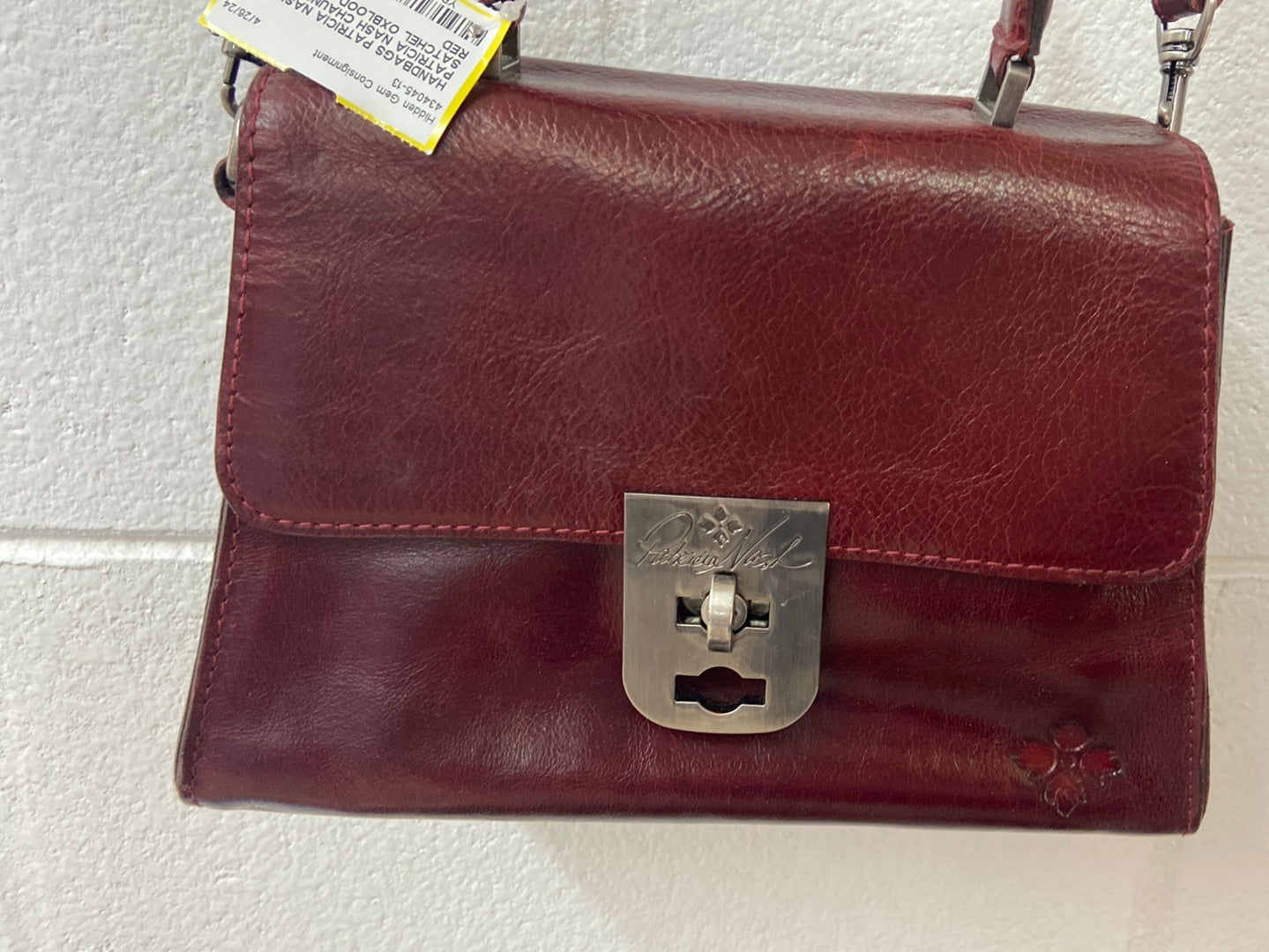 PATRICIA NASH CHAUNCEY SATCHEL OXBLOOD