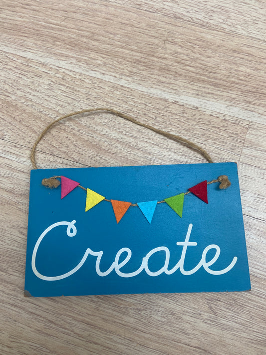CREATE WALL SIGN HOME DECOR