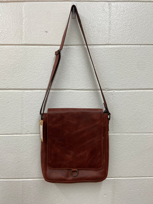 BROWN LEATHER SHOULDER BAG
