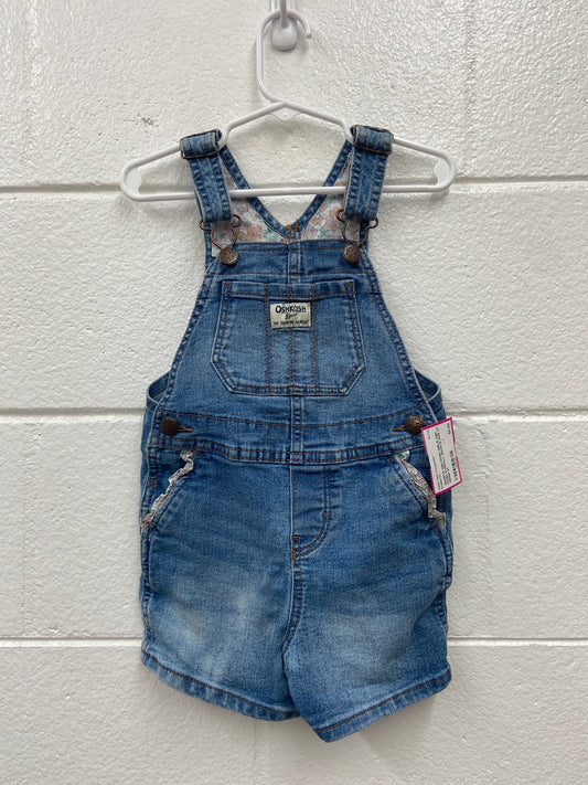 GIRLS OSH KOSH OVERALL SHORTS SIZE 3T