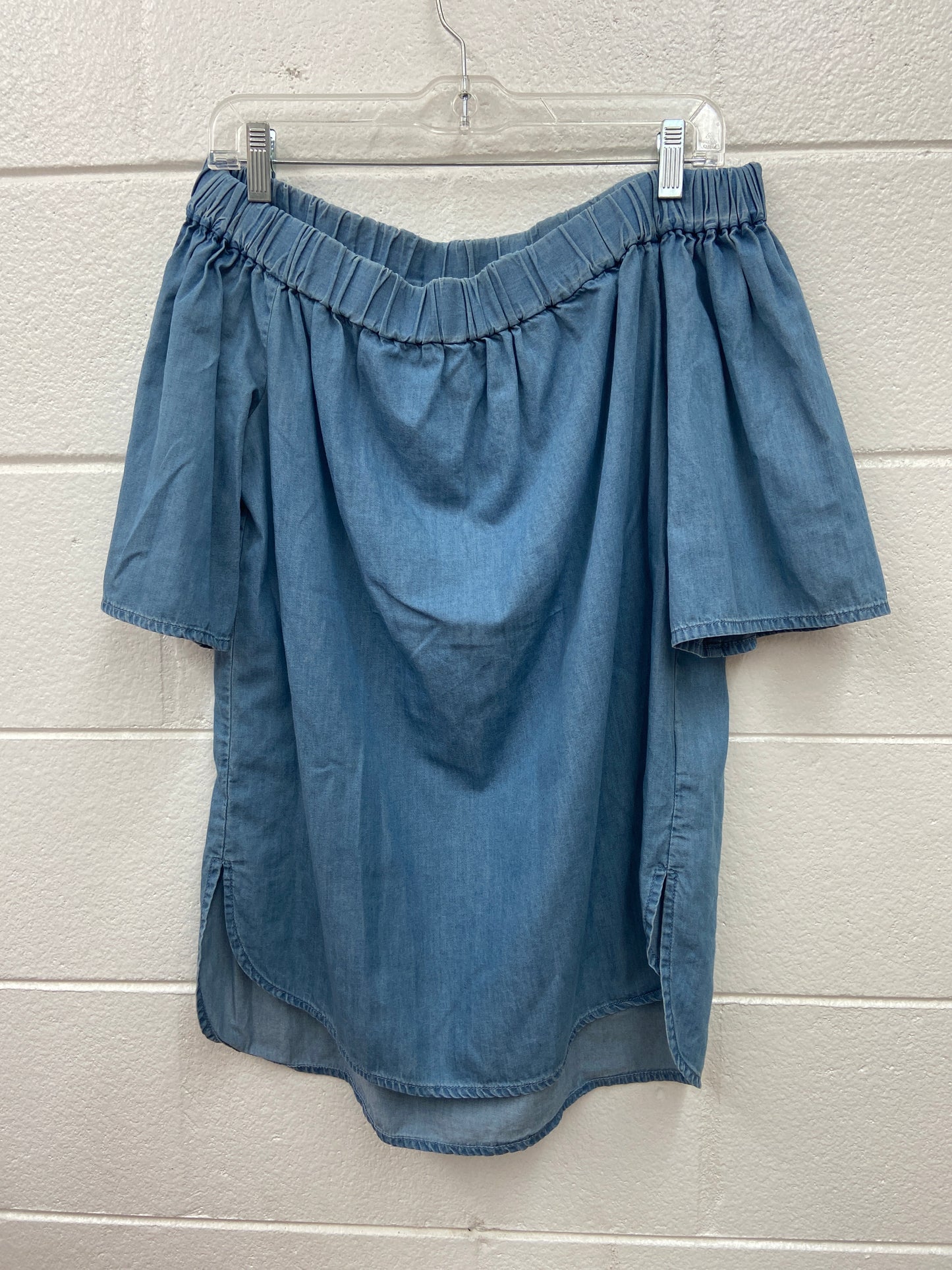 WOMENS MICHAEL KORS DENIM STRAPLESS TOP MED