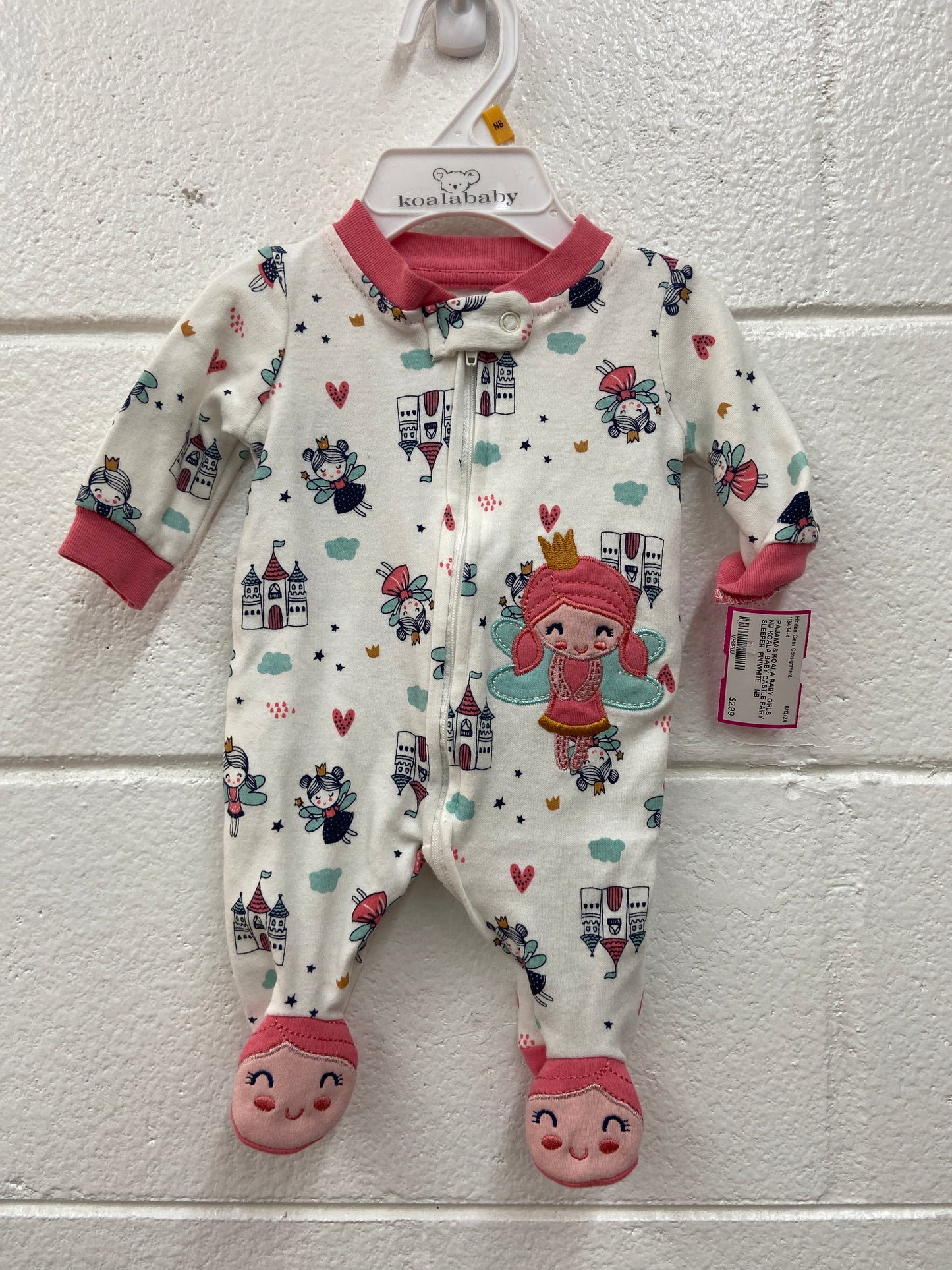 GIRLS NB KOALA BABY CASTLE FAIRY SLEEPER