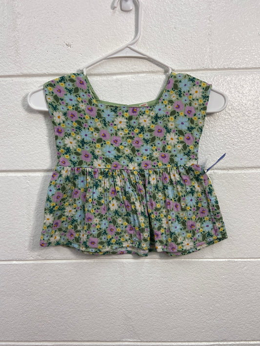 GIRLS CAT & JACK 5T FLORAL TOP