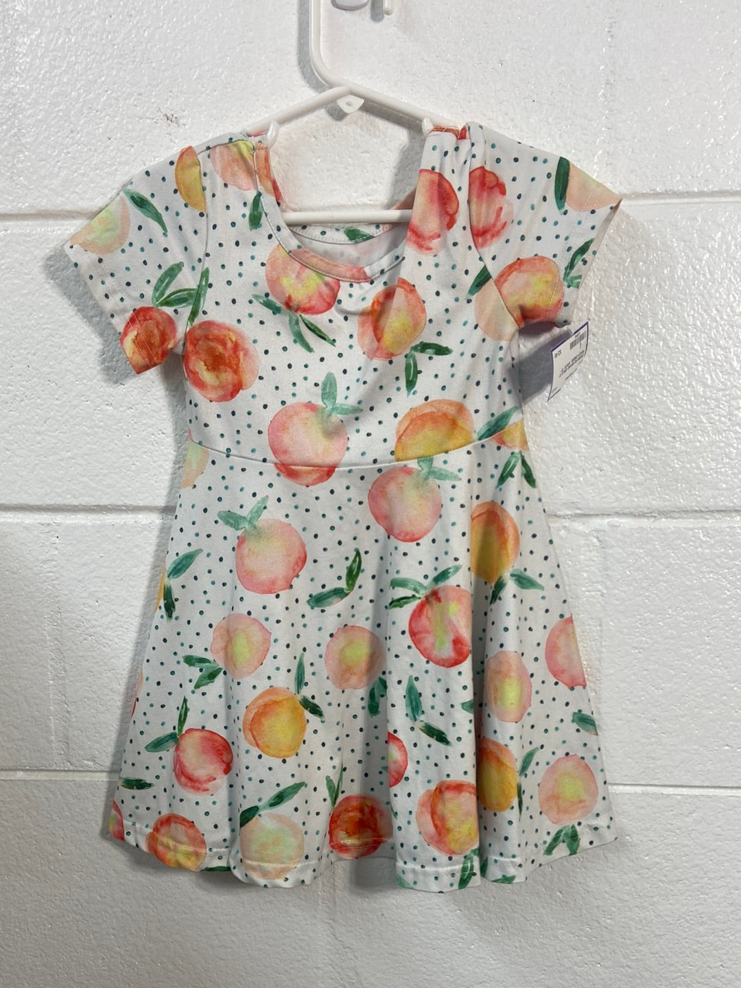 GIRLS 5T PEACH DRESS
