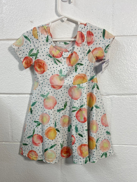 GIRLS 5T PEACH DRESS