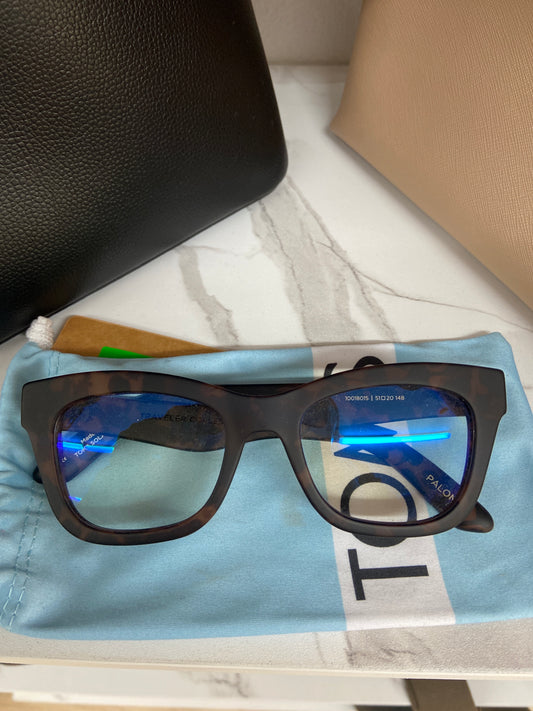 TOMS SOLAFLEX PALOMA TORTOISE BLUE LITE GLASSES