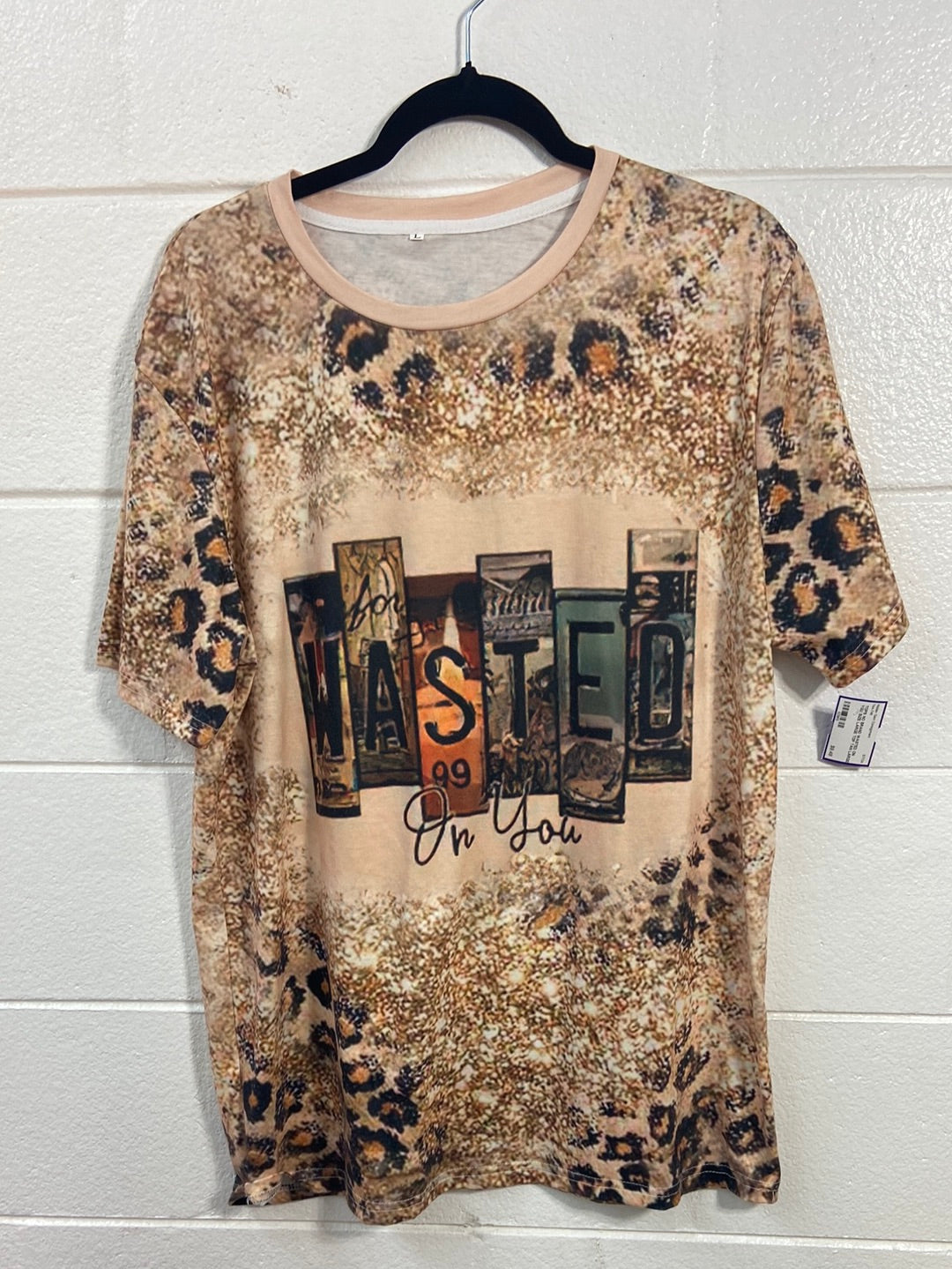 WASTED ON YOU SIZE LARGE TOP