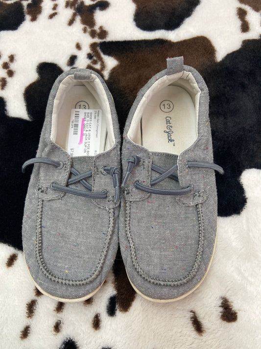 BOYS SIZE 13 CAT & JACK SLIP ON SHOES