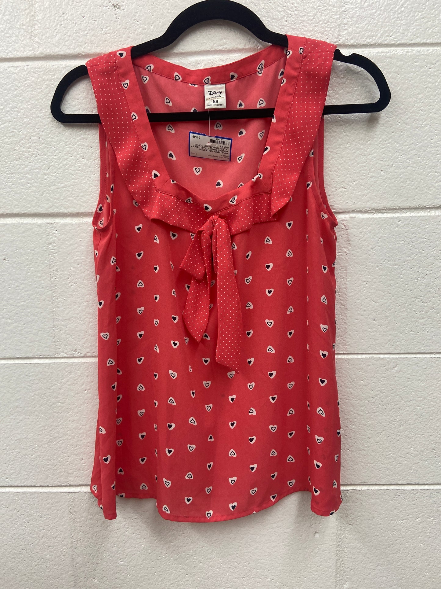 WOMENS DISNEY COLLECTION BY LAUREN CONRAD PINK TOP XS