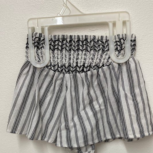 GIRLS ART CLASS BLACK/WHITE STRIPE SHORTS 3T