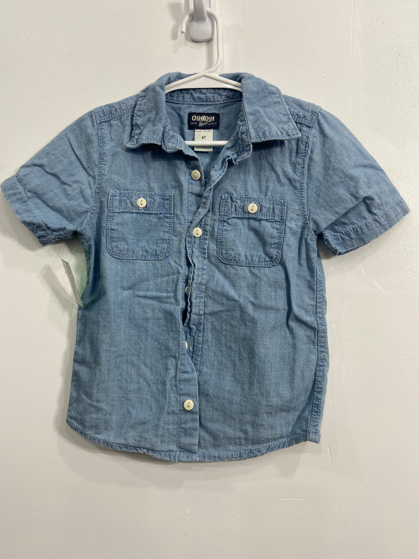 OSH KOSH 4T FISH BUTTON UP TOP