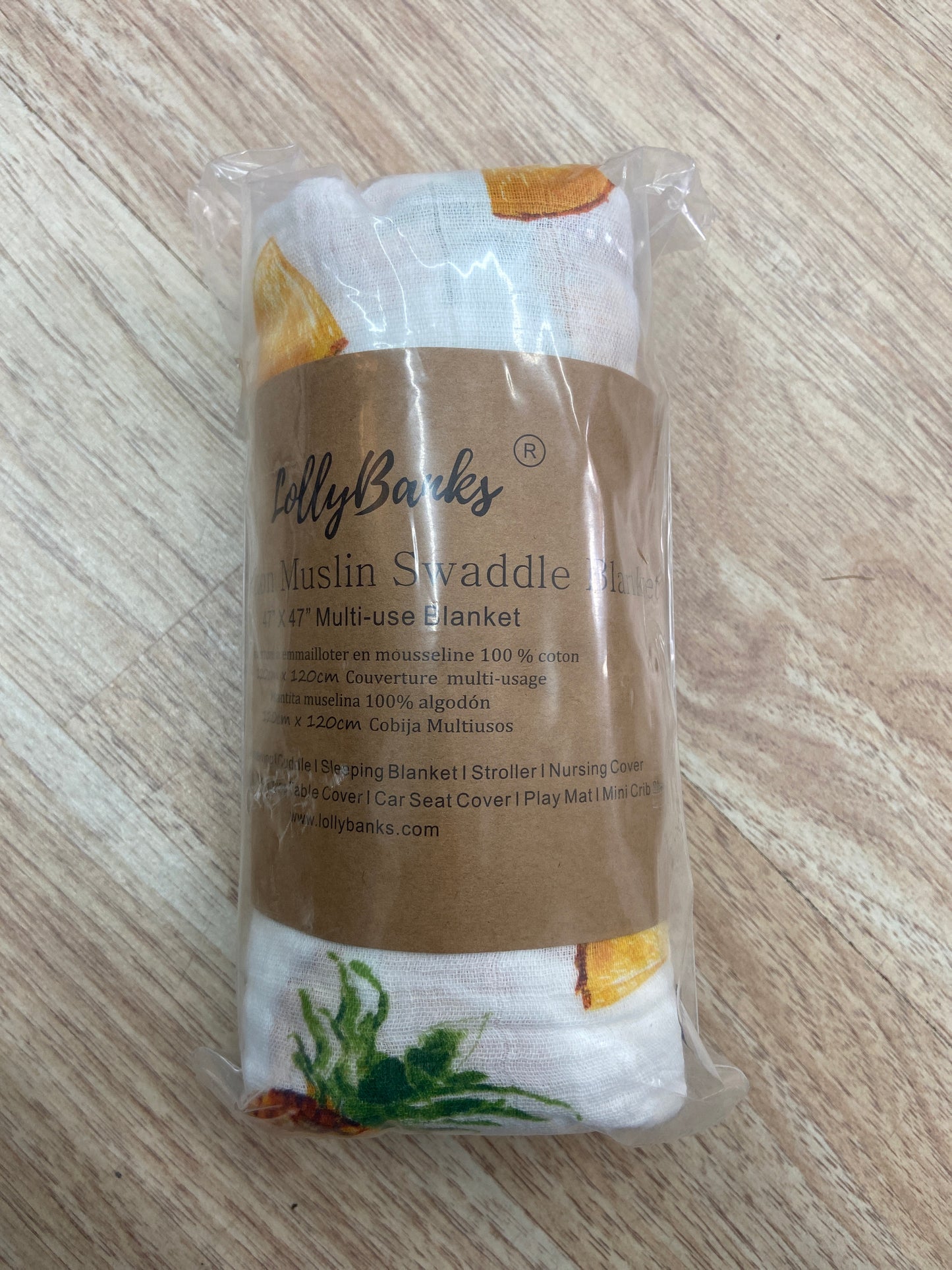 LOLLY BANKS SWADDLE BLANKET