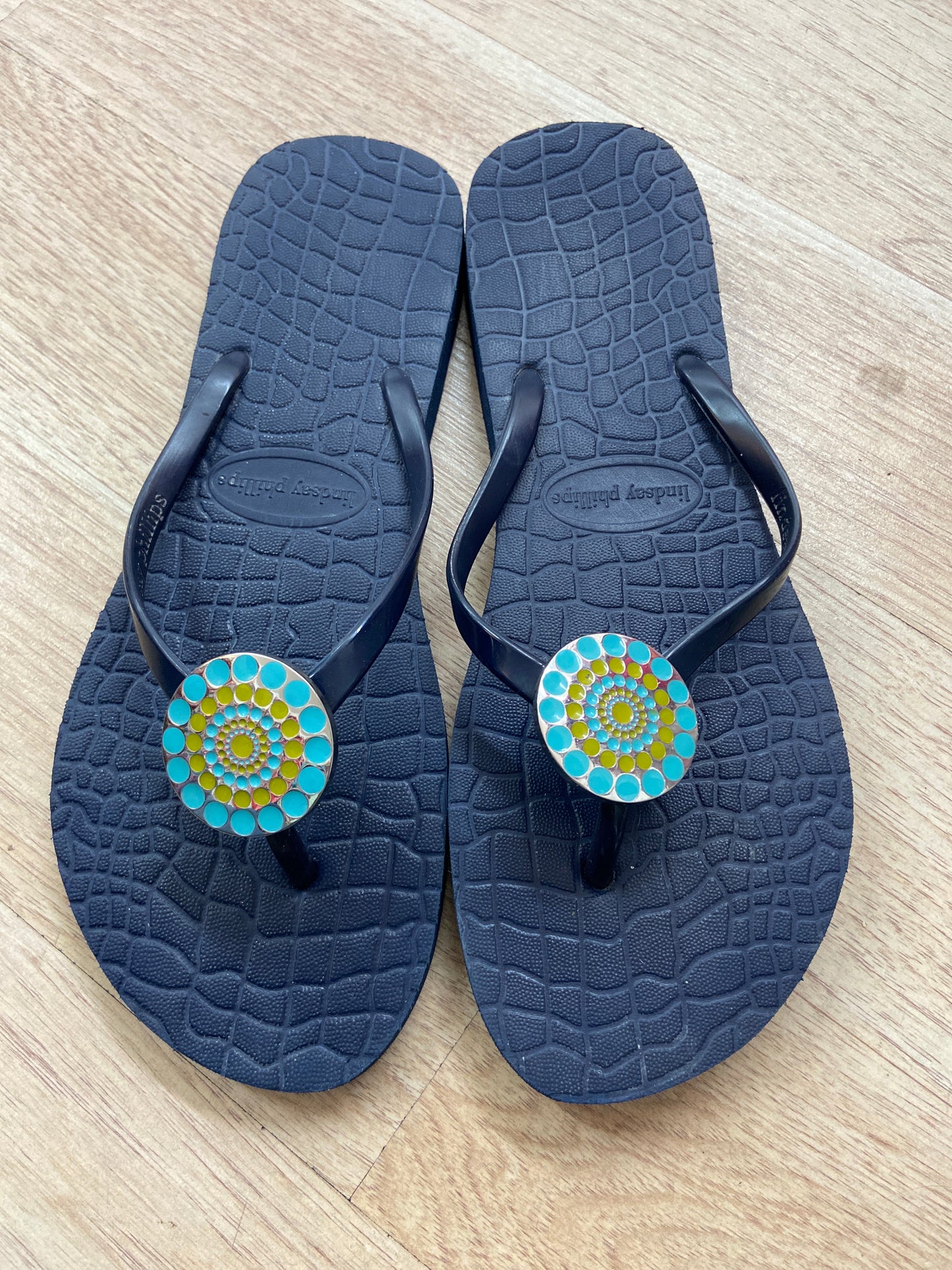 LINDSAY PHILLIPS INTERCHANGABLE STUD FLIP FLOPS