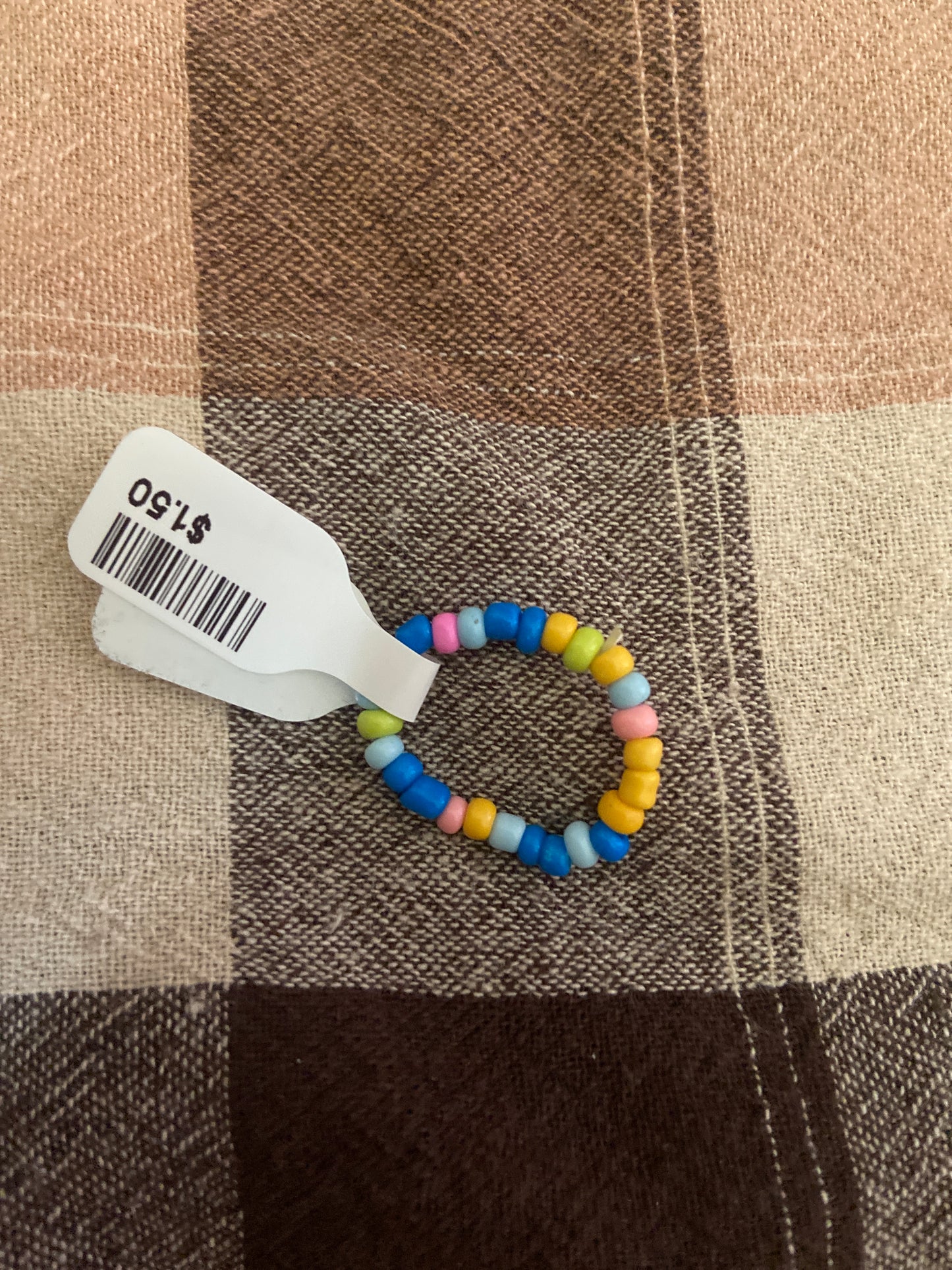 RAINBOW BEADED RING