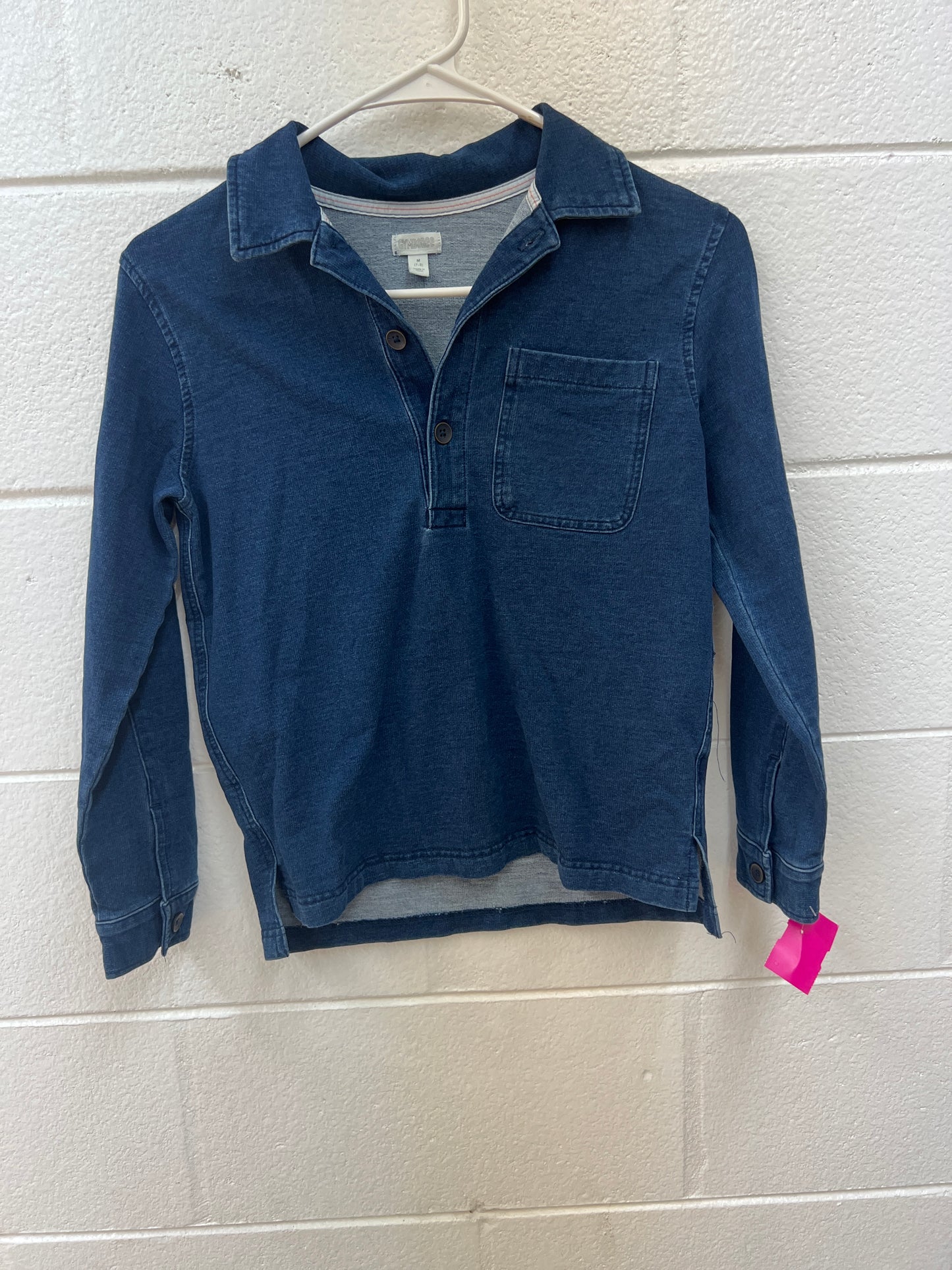 GIRLS GYMBOREE DENIM BUTTON UP TOP SIZE 7/8