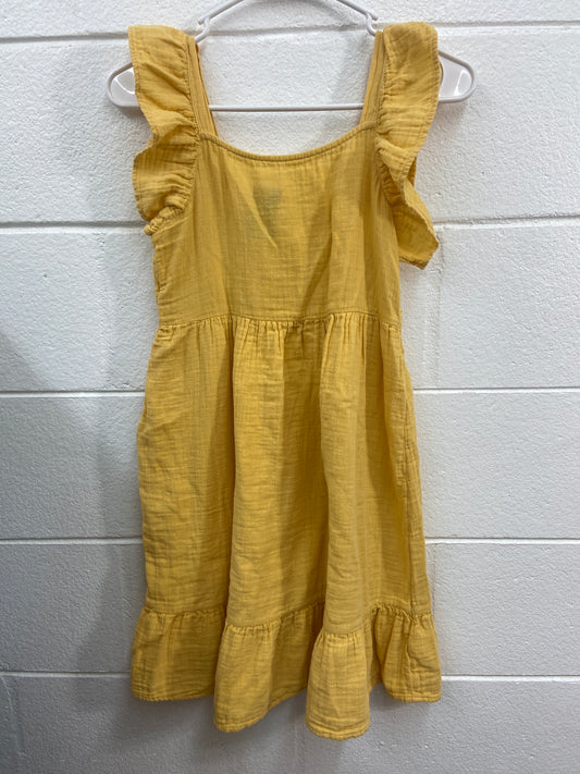GIRLS CAT & JACK YELLOW DRESS LARGE 10/12