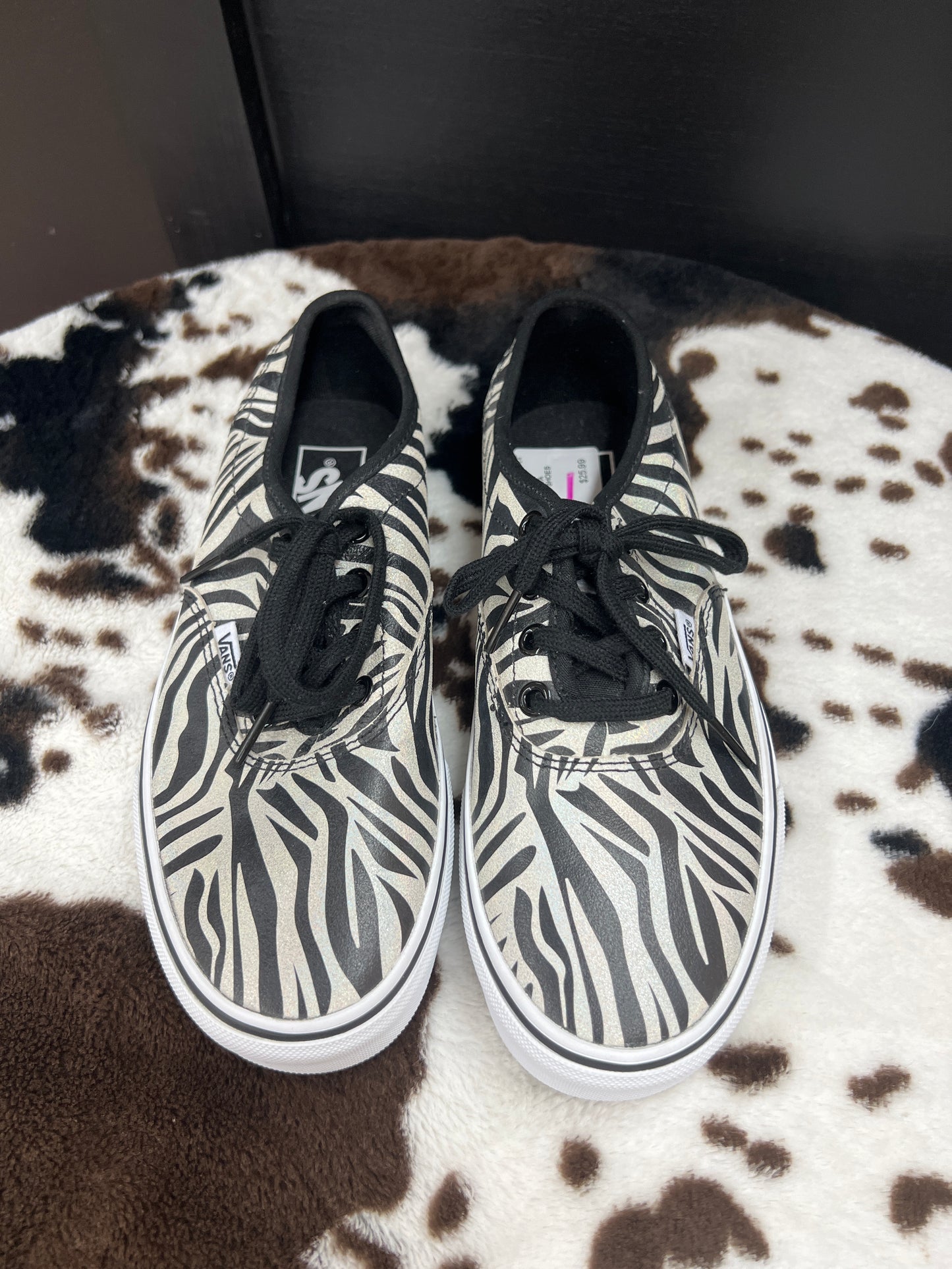 VANS ZEBRA STRIPE DOHENY DECON SHOES SIZE 7