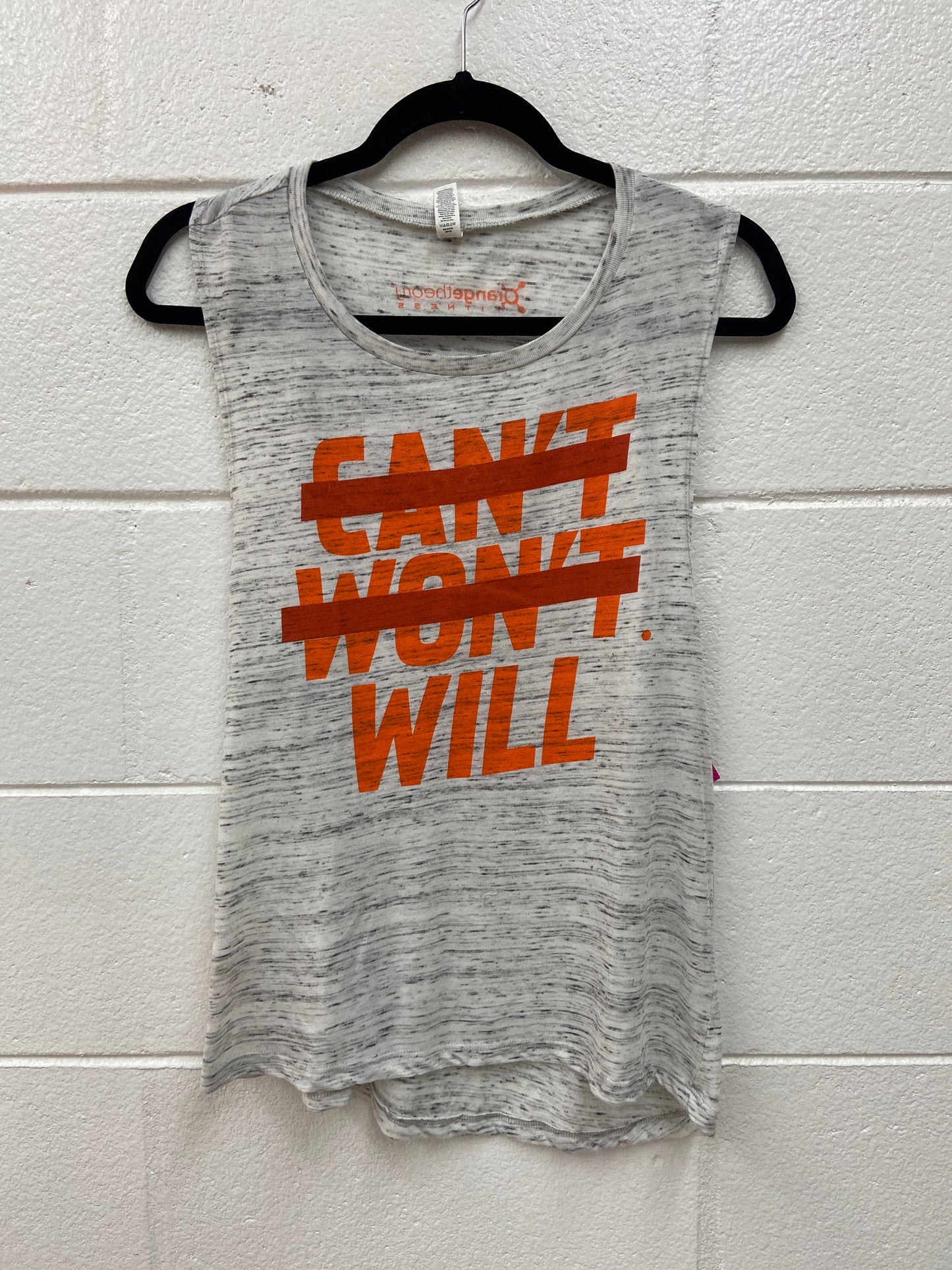 ORANGETHEORY TANK (CAN'T WON'T WILL!) SIZE MEDIUM