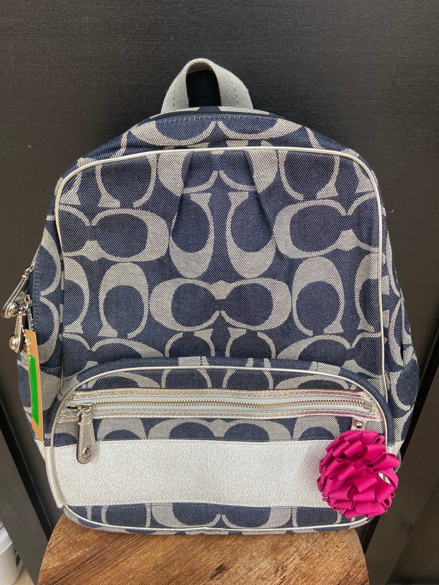 COACH BLUE DENIM BACKPACK