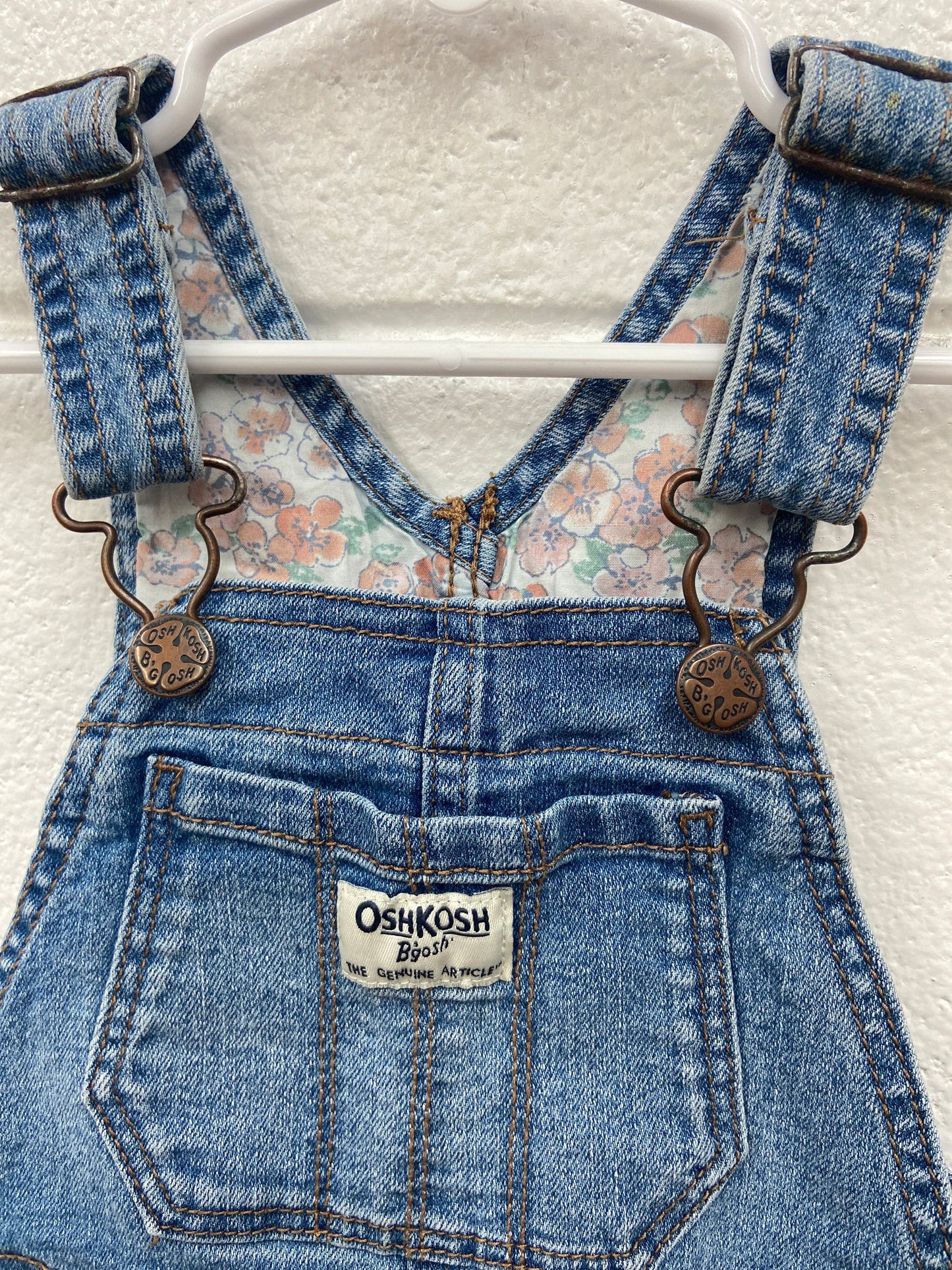 GIRLS OSH KOSH OVERALL SHORTS SIZE 3T