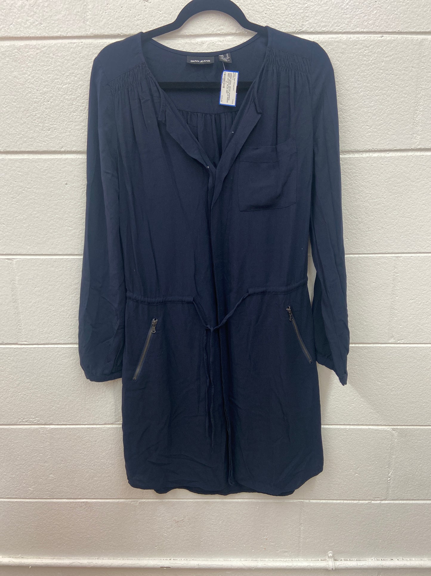WOMENS DKNY JEANS NAVY BLUE DRESS MED