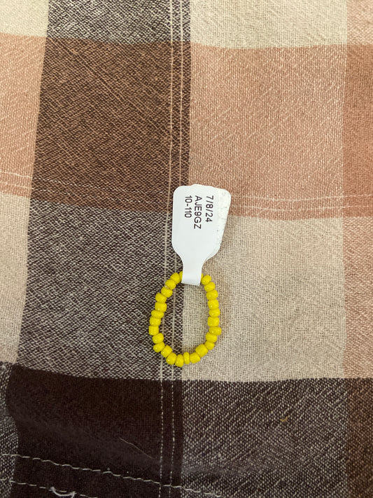 YELLOW BEADED RING