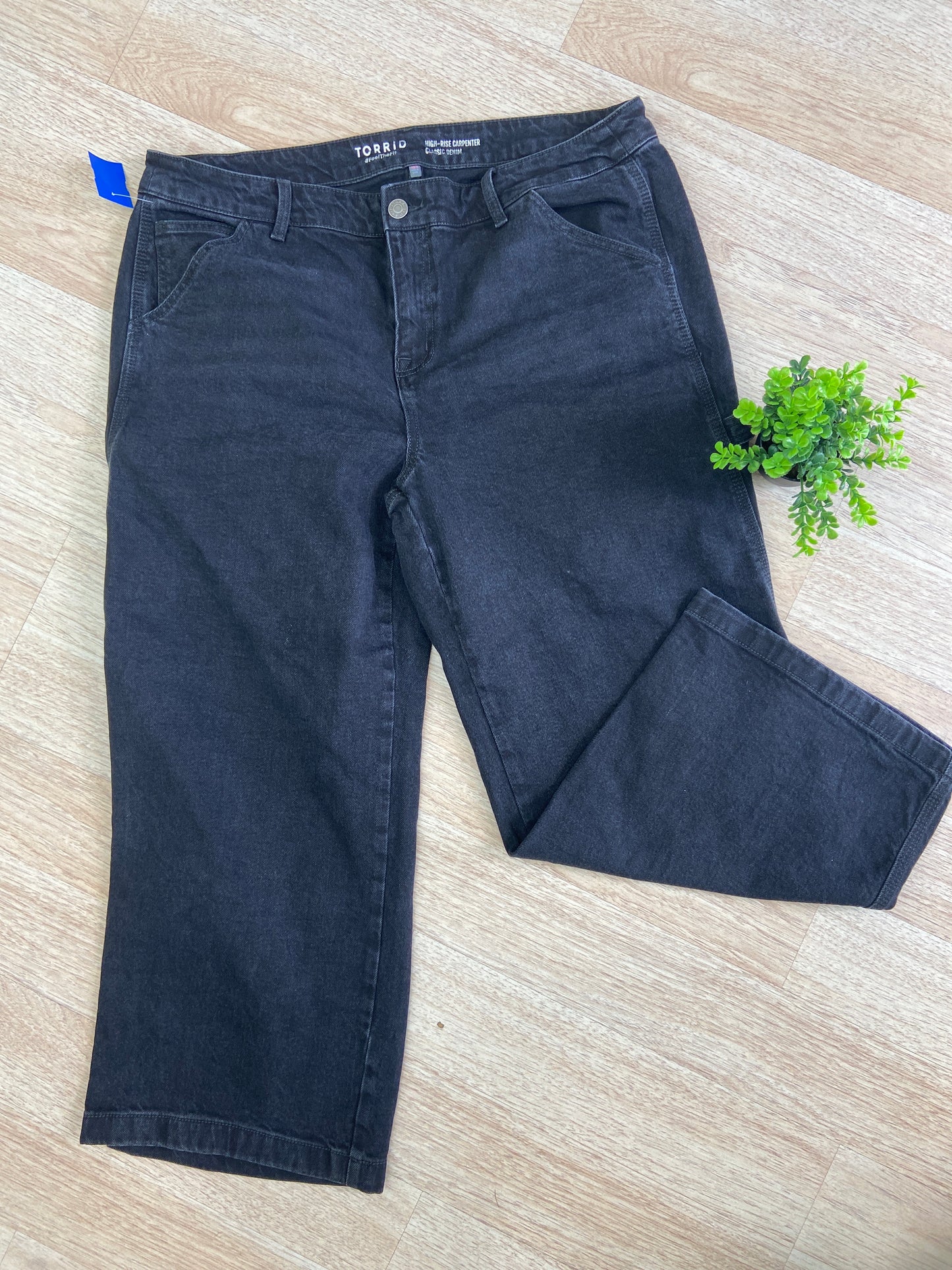 TORRID HIGH RISE CARPENTER CLASSIC JEANS SIZE 18S