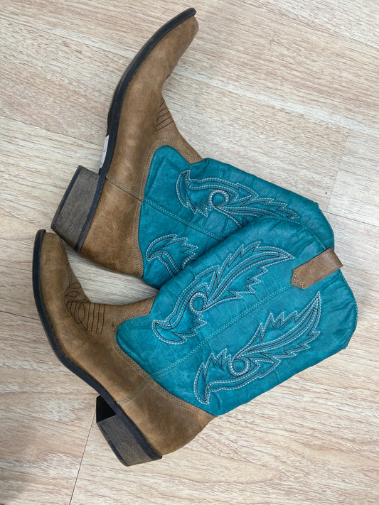 WOMENS COCONUT BOOTS BLUE 7.5