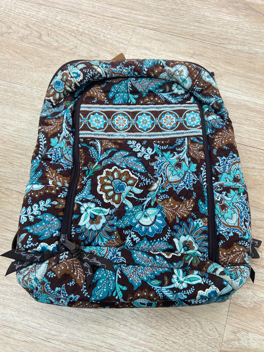 VERA BRADLEY BLUE/BROWN BACKPACK