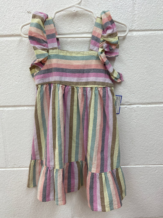GIRLS 3T CAT & JACK STRIPED DRESS
