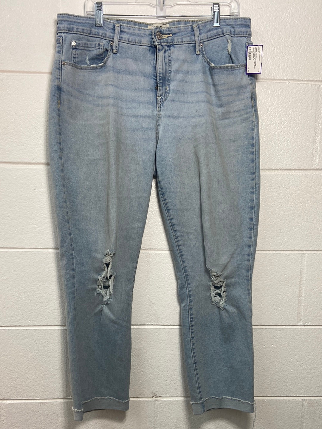 WOMENS DENIZEN SIZE 14 LIGHT WASH JEANS