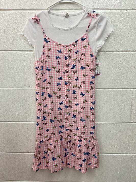 GIRLS SWEET BUTTERFLY DRESS SIZE 14/16