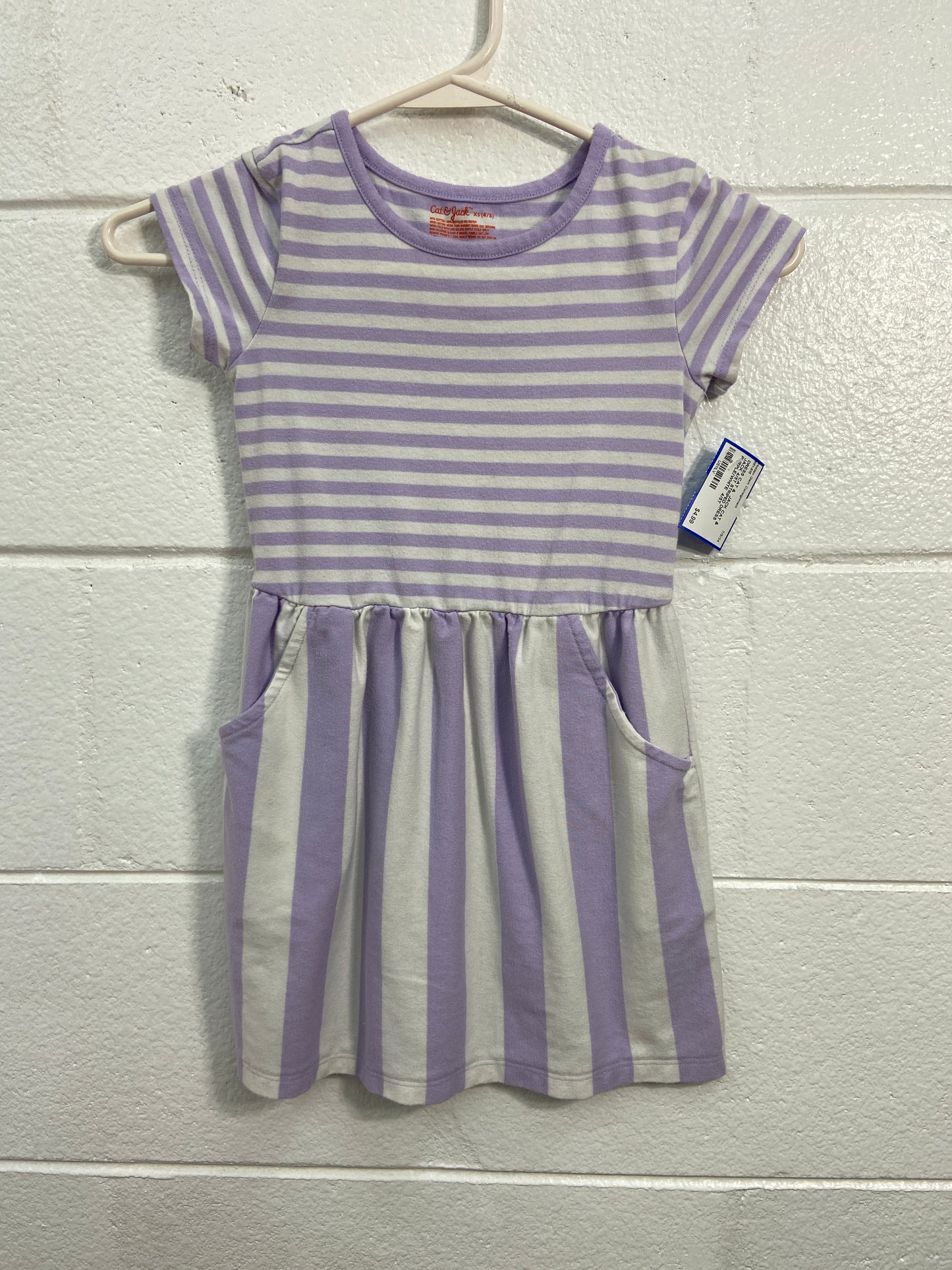 CAT & JACK 4/5T STRIPED DRESS