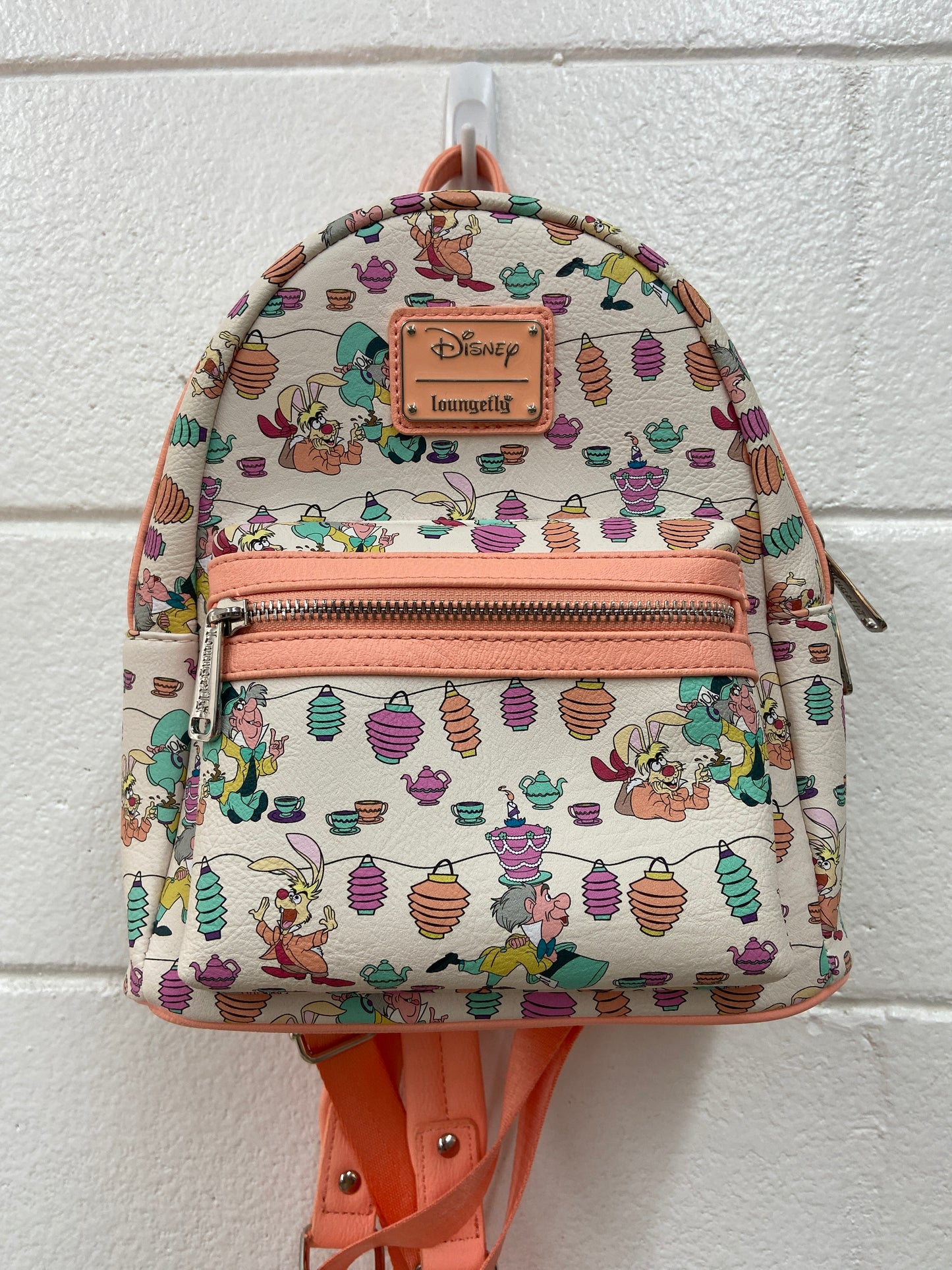 LOUNGFLY MAD HATTER ALICE TEA PARTY BACKPACK