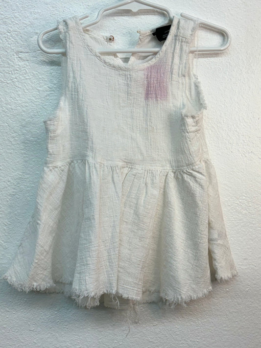 GIRLS ART CLASS WHITE DRESS 3T