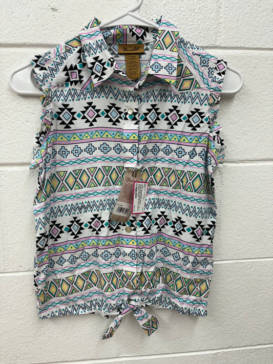 GIRLS WRANGLER BUTTON UP TANK SIZE LARGE
