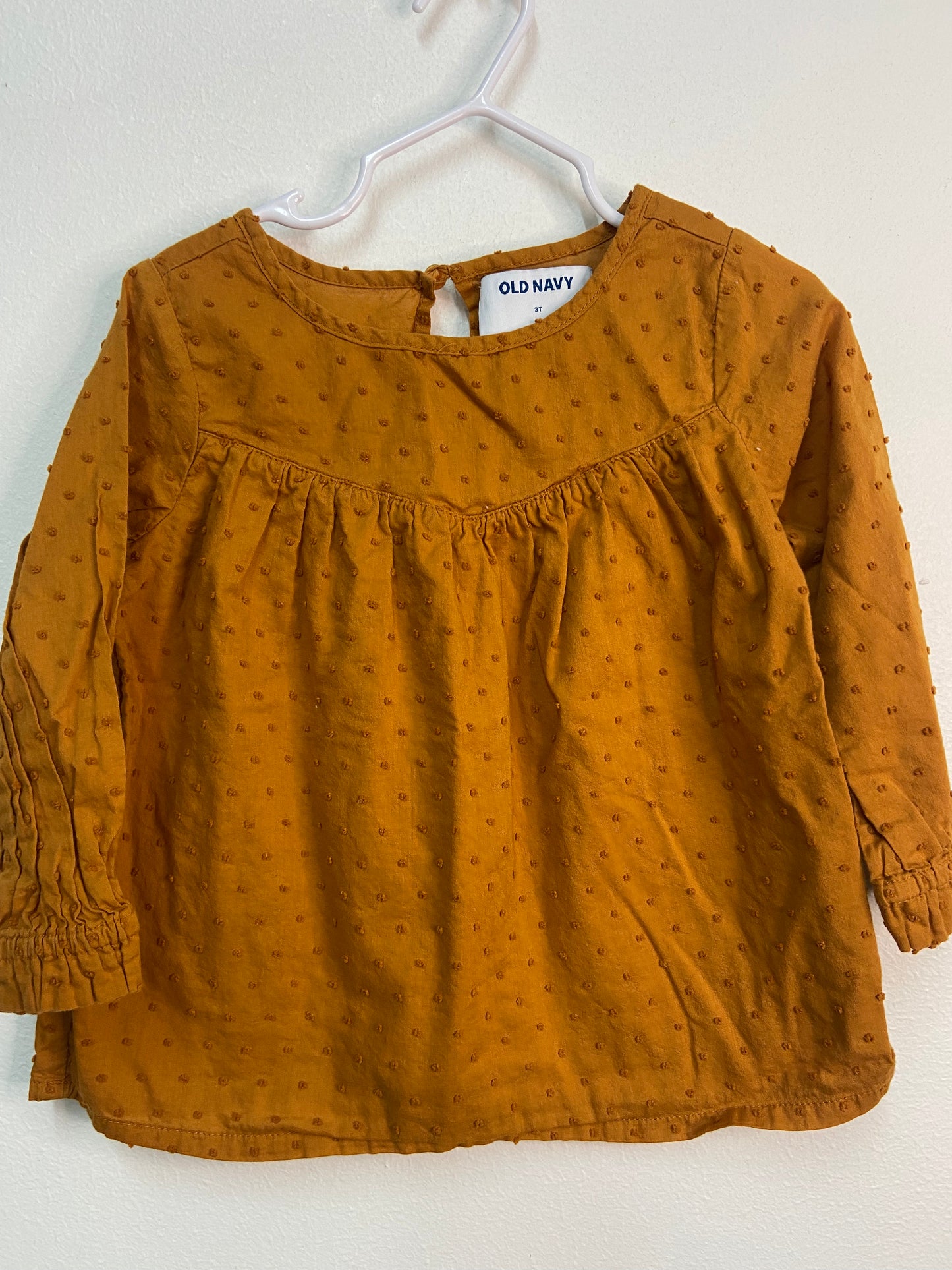 GIRLS OLD NAVY BROWN TOP 3T