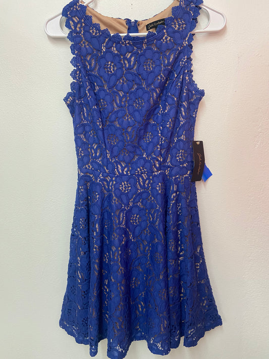 WOMENS JODI KRISTOPHER BLUE LACE DRESS 3