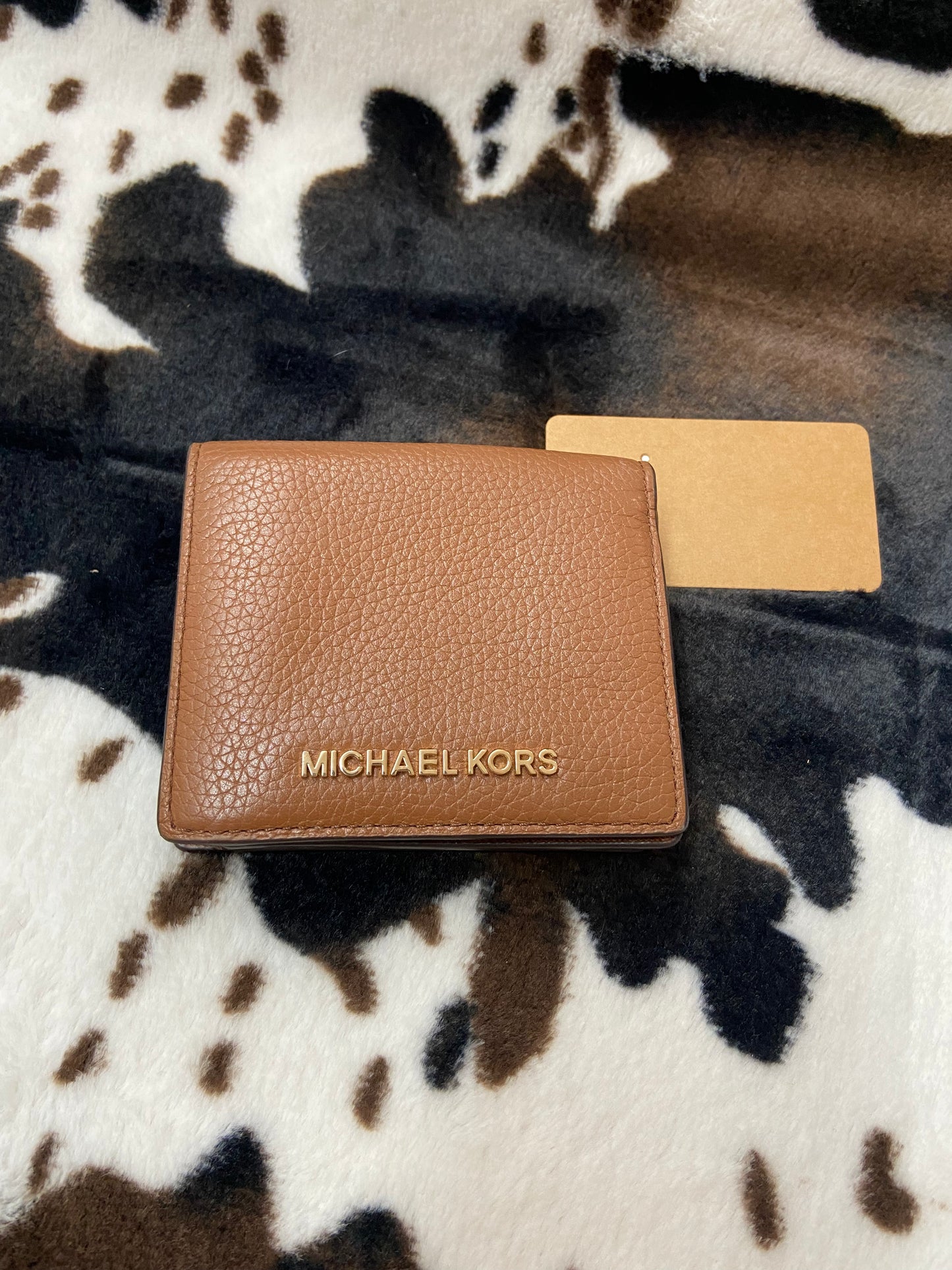 MICHAEL KORS JET SET MINI BIFOLD WALLET BROWN